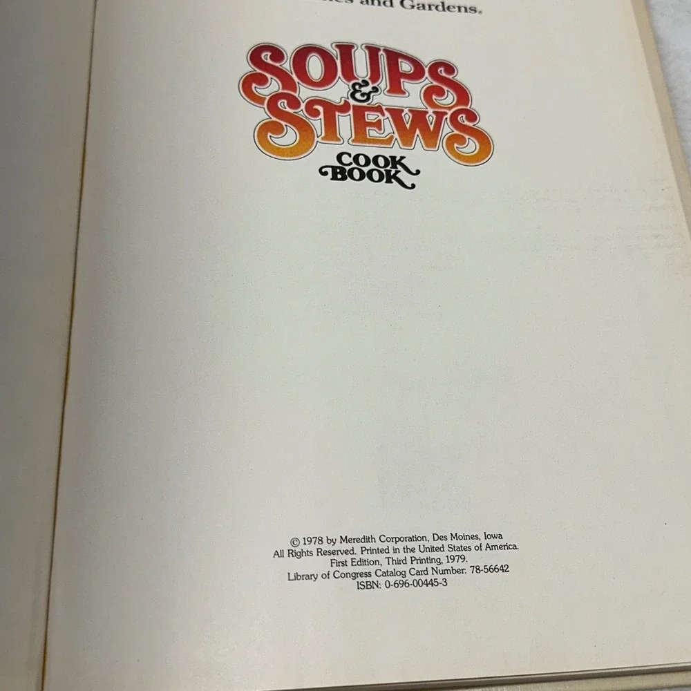 Vintage Better Homes and Gardens Cookbooks Set of 2 Soups and Stews Fix It Fast‎